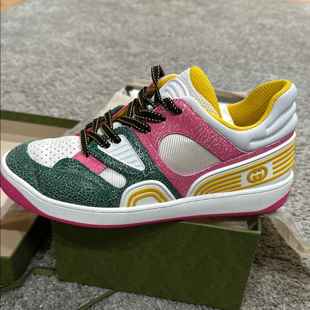Gucci Multicolor Basket Panel Sneakers